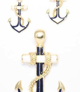 anchor earring set