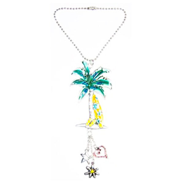 palm tree car charm jewelry