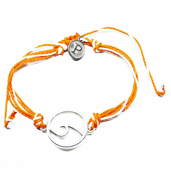orange wave friendship bracelet