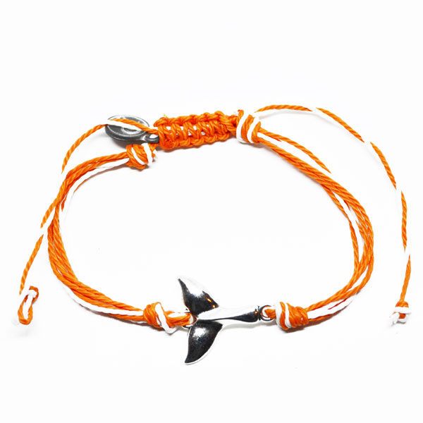 orange whale friendship bracelet
