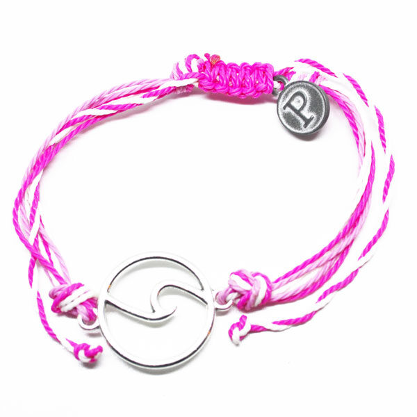 pink wave friendship bracelet